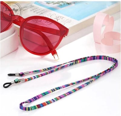 *** Summer Festival Brilkoord - Kleurrijke Brillenkoord voor Zonnebril - Katoenen Strap - Brilketting - van Heble® ***