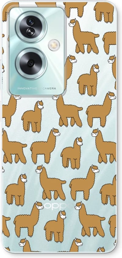 Case Company® - Hoesje geschikt voor Oppo A79 hoesje - Alpacas - Soft Cover Telefoonhoesje - Bescherming aan alle Kanten en Schermrand