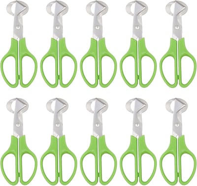 10 Stuks Eendags- en Duivei Snijders, Keukenhulpmiddelen voor Makkelijk Eieren Openen en Snijden, Ideaal voor Thuis en Restaurant