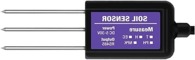 Bodemsensor - Bodemmeter - Bodem Analyse - 7 in 1 Metingen - 1x1x1 cm - Zwart