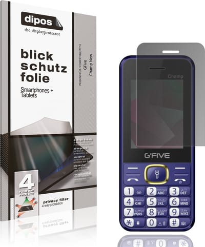 dipos – Matte Privacy Screenprotector geschikt voor GFive Champ New | Anti-Spy Beschermfolie