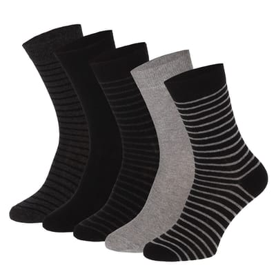Apollo - Katoenen herensokken - Multi Zwart - 39/42 - 10-Pak - Voordeelpak - Sokken Heren - Sokken 43 46 - Heren sokken