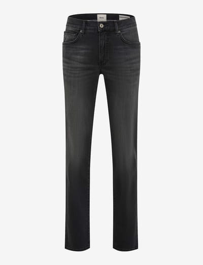 Brax Heren Jeans  Style CADIZ BLACK USED, denim donkergrijs, maat 33/32