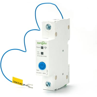 Disjoncteur intelligent WIFI 1P DIN ?Commutateur ferroviaire Ewelink APP Control Compatible avec Alexa et 16A multicolore