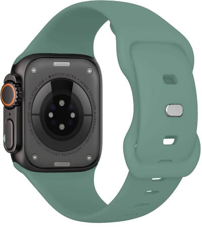Bandje Geschikt voor Apple Watch Ultra 1, 2, 3 (49 mm) Bandje Siliconen Horloge Band Verstelbaar - Smartwatch Bandje Siliconen - Cactus