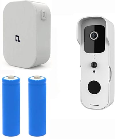 Videodeurbel Camera - Draadloze Intercom - Woning Beveiliging - Waterdicht Ontwerp - 50m Bereik - Wit