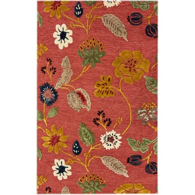 Vloerkleed Flowers wol handgemaakt | Bakero