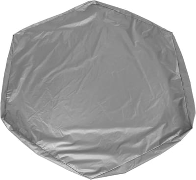 Zandbakafdekking - Zeshoekige hoes - Zandbak beschermen - Waterdicht Oxford stof - 140x120x20 cm - Grijs