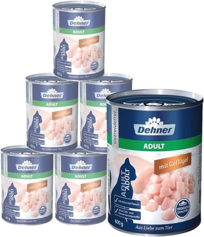 Premium kattenvoer met gevogelte - Graanvrij natvoer voor volwassen katten 6 x 400g
