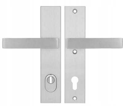 AXA Royal Flex Buitendeurkruk Inox F6 92mm - Aluminium