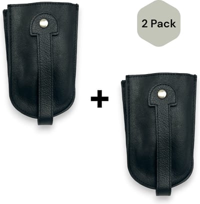 Safekeepers - Sleuteletui XL - Duo pack - Sleuteltasje XL - Sleutelzakje - Echt Leer - Sleutelmapje