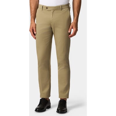 Brooks Brothers Regular Fit Stretch Cotton Gabardine Chino Khaki Size: W30 | Chinos Outlet | Heren | Bruin