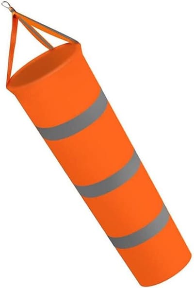 Windsok Windmeetsok - Windzak Vlag - Windrichting Meten - Reflecterende Riem - 80 cm - Oranje