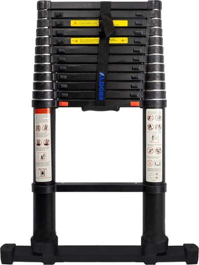 Telescoopladder 3,80 meter met telescopische stabilisatiebalk - ALDORR Professional