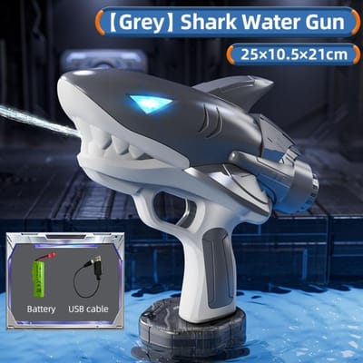 Elektrisch Haai Waterpistool Volautomatisch Pistool 300ML Grote Capaciteit Zwembad Strand Speelgoed Zomer Zwemmen Watergevecht Speelgoed