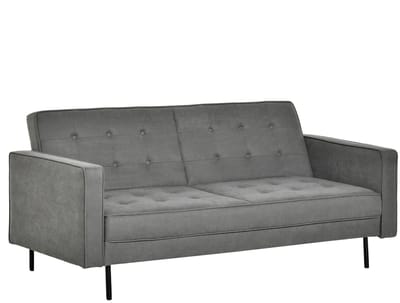 Slaapbank - Uitklapbaar - Slaapstoel - Logeerbed - Zetelbed - Slaapfauteuil - Vouwbed - 1 persoons - Zeer comfortabel - Grijs