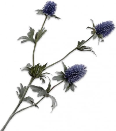Silk-ka Kunstbloem-Zijden Bloem Distel Tak Paars 78 cm