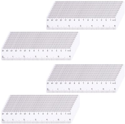 SnelShoppen - 40 Stuks 15cm Inch Liniaal Bulk, Kleine Transparante Linialen met Centimeters voor Kinderen, Studenten, Scholen en Kantoorbenodigdheden