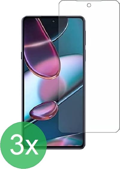 Screenprotector 3x Geschikt voor Motorola Edge 30 - screen protector - glas - bescherm - beschermglas - ZT Accessoires