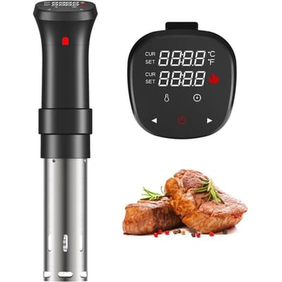 Precisie-souscooker 1100 W Ultrastil werken Nauwkeurige temperatuur-tijdcontrole Onderdompeling EU Plug zwart