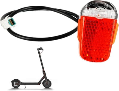 Achterspatbord Achterlicht voor Ninebot Max G30 – Waterdicht, Rood, Geschikt voor Segway Modellen G30, G30LP, G30LE, G30D en G30e