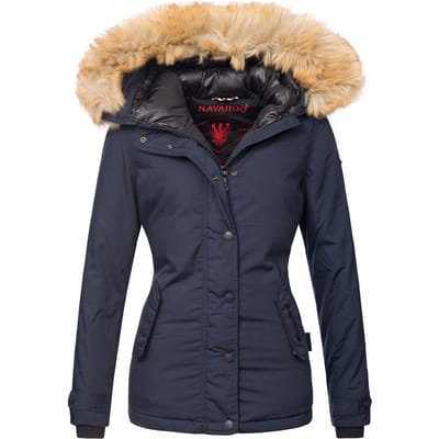 Navahoo Dames Winterjas Laura – Warm, Stijlvol & Met Afneembare Bontkraag