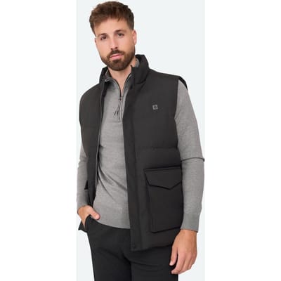 Solution Clothing Body - Bodywarmer - Jas - Lang - Jassen - Bodywarmers - Volwassenen - Heren - Mannen - Zwart - XXL