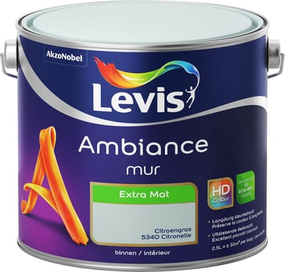 Levis - Ambiance Mur Extra Mat - Citroengras - 2,5 L