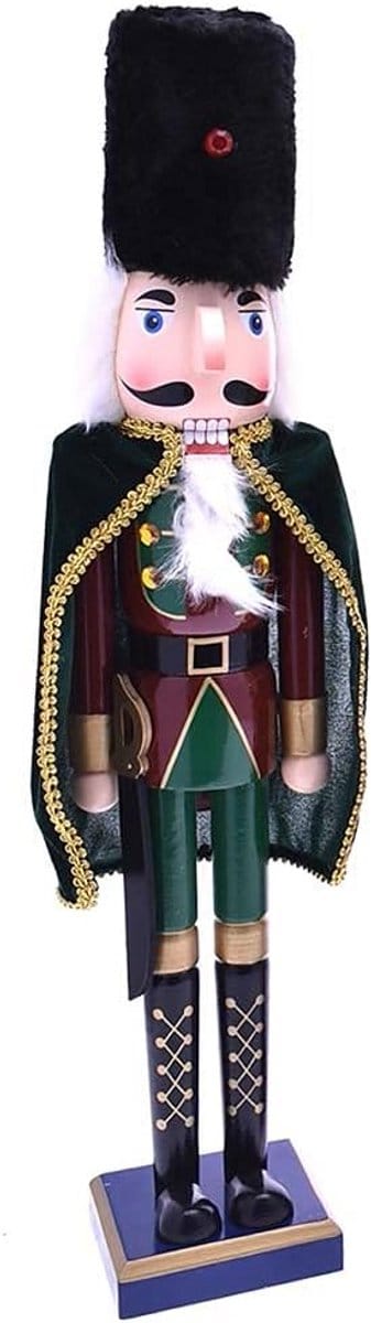 Grote Houten Notenkraker Soldaat Kerstdecoratie 106 cm met Werkende Functie