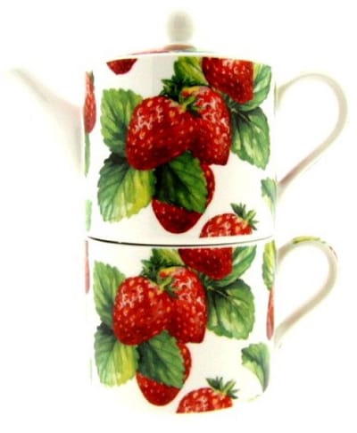 Lesser & Pavey Strawberry Field tea for one set 350 ml keramiek
