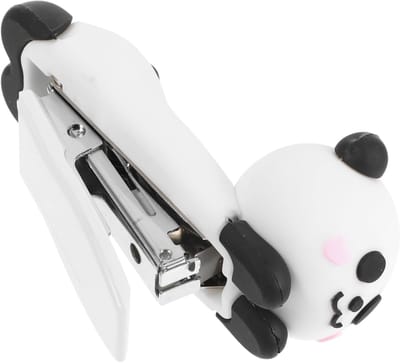 Panda Nietmachine - Mini Stapler - Papier Organiseren - Schattig Cartoon Ontwerp - 8x6 cm - Multi