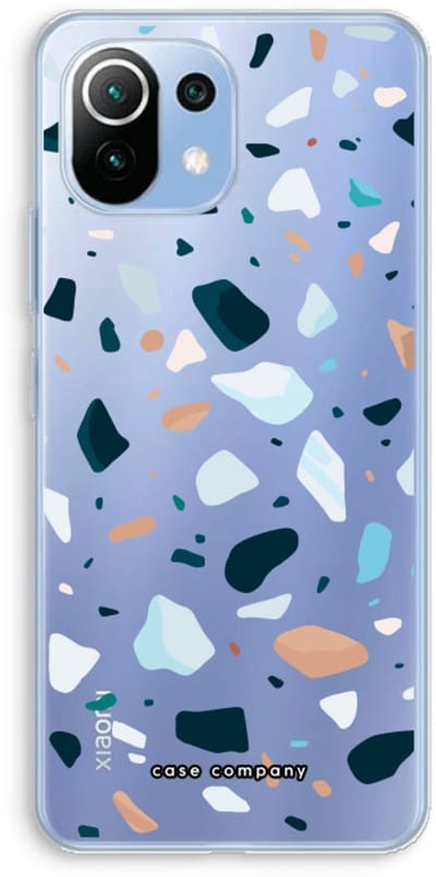 Case Company® - Hoesje geschikt voor Xiaomi Mi 11 Lite hoesje - Terrazzo N°13 - Soft Cover Telefoonhoesje - Bescherming aan alle Kanten en Schermrand