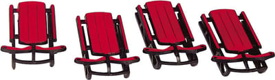 Lemax - Sled -  Set Of 4 - Kersthuisjes & Kerstdorpen