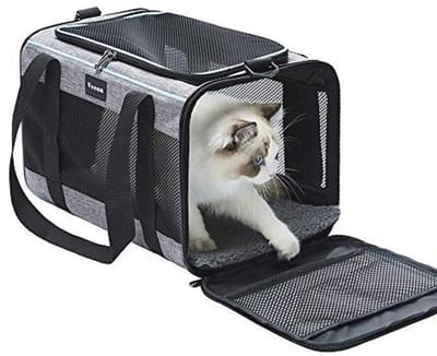 Honden- en kattentas voor huisdieren tot 10 kg - Zachte draagtas voor reizen en thuisgebruik