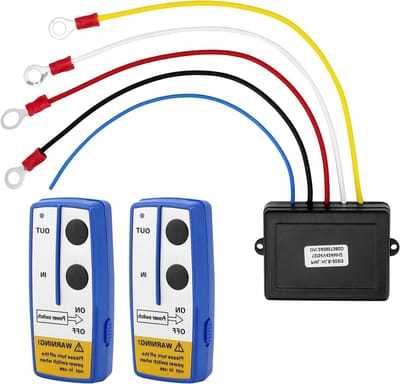 Draadloze afstandsbediening voor elektrische lier, bereik 30-70m, 12V, ideaal voor hijstoepassingen en buitenactiviteiten