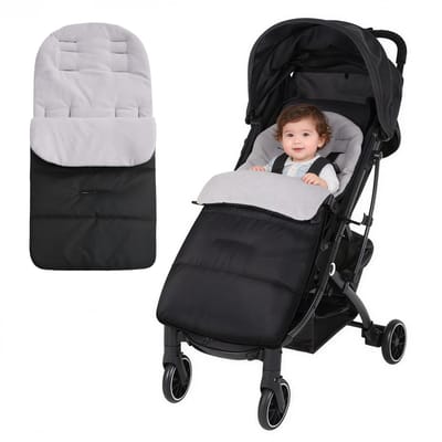 Voetenzak voor kinderwagen - 86*40 cm - Waterdichte en slijtvaste buitenlaag van Oxford-stof - Kan gebruikt worden als slaapzak - Kan gebruikt worden als zitkussen - Babyslaapzak - Voetenzak voor kinderwagen - Verdikte - Winddicht - Waterdicht - Warm