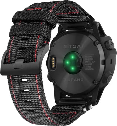 Robuuste Nylon Horlogeband voor Sporthorloges | Vervangende Strap voor fēnix, Forerunner, Vivoactive en MARQ | Comfortabel en Duurzaam voor Actieve Mannen