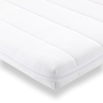 Easy Bedden Topmatras - 70x190 - Topper HR Koudschuim - Medium hardheid - Hybrid - Topdekmatras - circa 7 cm - Afritsbaar Wasbaar Tijk - Orthopedisch - Anti-allergisch - Topper Hotel XL - Anti Bacterieel - CertiPUR® en Oekotex gecertificeerd