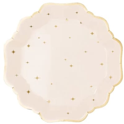 PARTYDECO - 6 sterren borden 21 cm