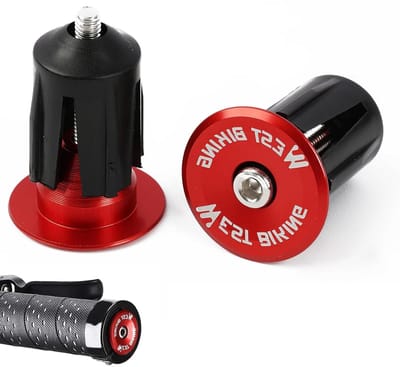 Fietsstuurdop set - Stuuruiteinden dopjes - Fietsen onderhoud - Aluminiumlegering - Set van 2 - Rood
