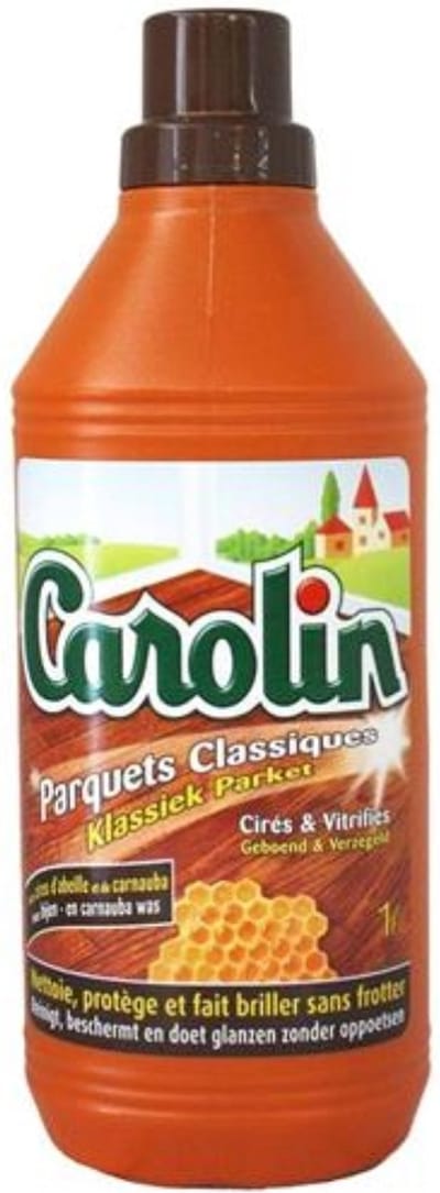 Carolin - Klassiek Parket - Vloerreinigingsmiddel - Met Canauba Was - 1 L - Voordeelverpakking - 4 stuks