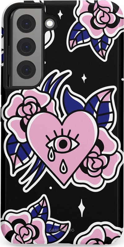 Casetastic Hoesje Geschikt voor Samsung S22 - Stijlvolle Beschermende Duo-layer Case - Eindeloze passie