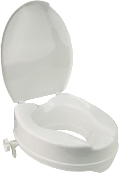 Toiletverhoger - WC Opzetstuk - Comfortabel Zitten - Hygiënische Uitsparing - 10 cm Verhoging - Wit