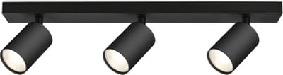 Braytron - LED Plafondspot Beta - 3x GU10 fitting - 300x120mm - Mat zwart
