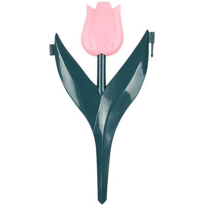 10 stuks Set Mode Plantranden Plastic Buiten Gazondecoratie Landschapsarchitectuur Tuinhek Gesimuleerde Tulpvorm Tuinieren Kantafboording roze