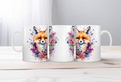 Auqarel koffiemok Vos 5