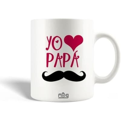Keramische Mok - MANIACASE - Yo Lief Papa - Wit - 30cl - Vaatwasmachinebestendig