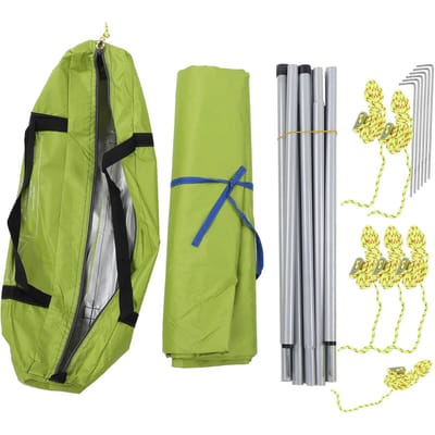 Tente Tarp Portable d'Extérieur Aotu Imperméable Protection UV Soleil Camping Auvent Polyvalent gray