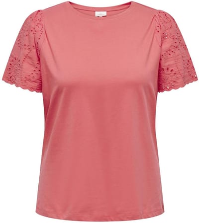 ONLY CARMAKOMA - CARIMMA LIFE SS EMB. TOP JRS - Dames - Blouses