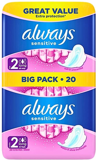 Always - Maandverband - Long - Sensitive - 20 Maandverband - 1 stuk
